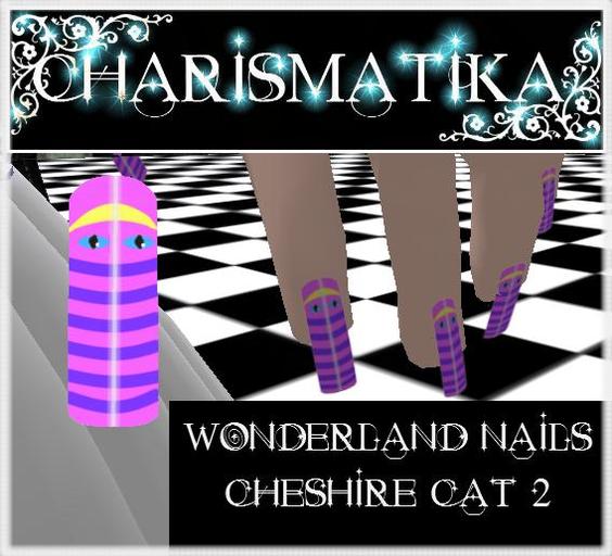 *Charismatika* Wonderland Nails -Cheshire Cat