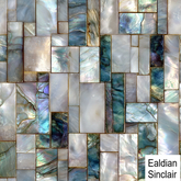 Art Deco Mother Of Pearl Tile Seamless Texture
