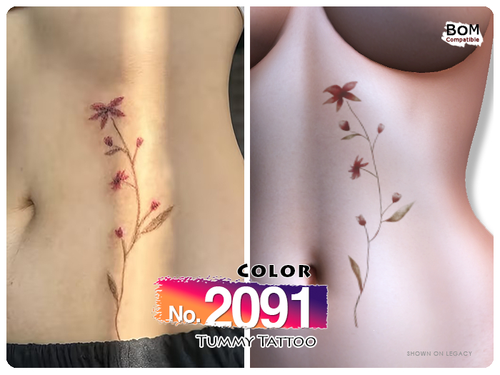 (Tummy Tattoo) No.2091 Color