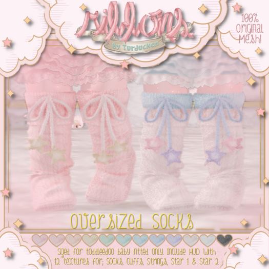{Ribbons} Oversized Socks {Box}