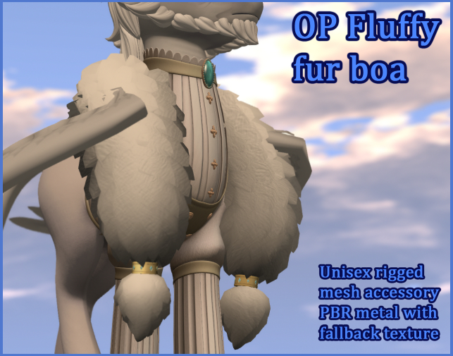 OP Fluffy fur boa