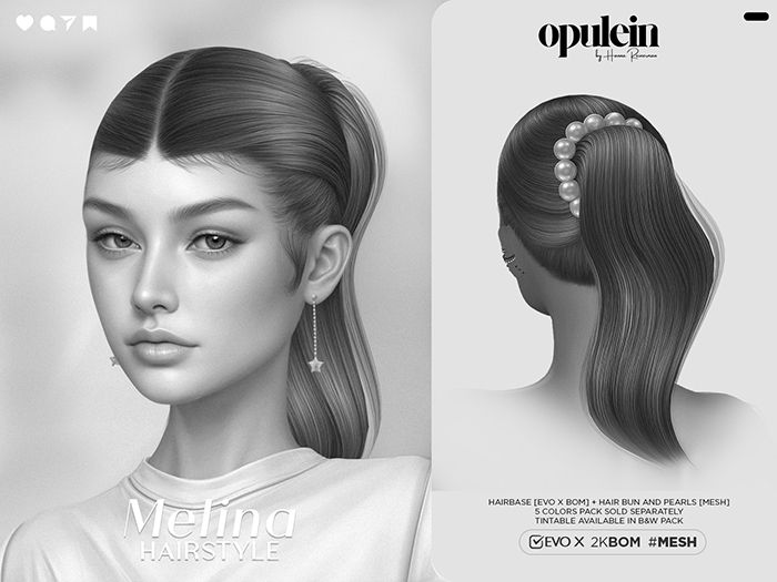 Opulein: Melina Hairstyle Evo X 'Demo'