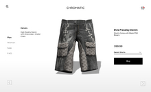 Elvis Preseley Denim Short CVB