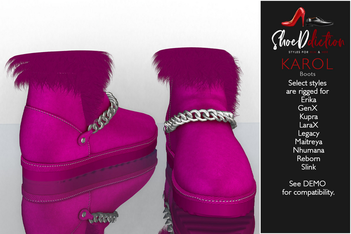 Karol Boot Hot Pink