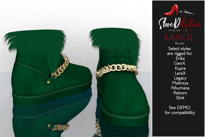 Karol Boot Green 
