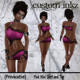 Custom iNKZ - Provacative Pink - Mini Skirt & Top [NEW - PROMO]