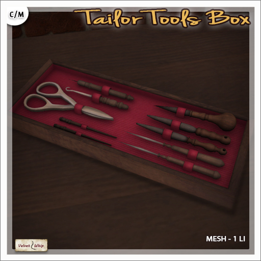 [V/W] Tailor Tools Box - Vintage set of tools for sewing and dressmaking