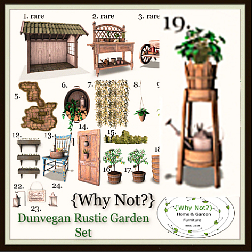 19.{Why Not?} Dunvegan Rustic Garden Set picket Planter