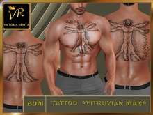 VR* TATTOO*VITRUVIAN MAN*