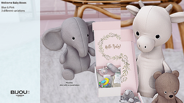 BIJOU :: Welcome Baby Giraffe White RARE