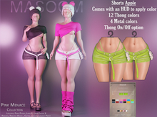 [[ Masoom ]] Pink Menace Shorts - Apple