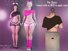 [[ Masoom ]] Pink Menace Top - Choco