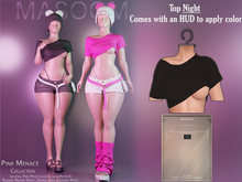 [[ Masoom ]] Pink Menace Top - Night