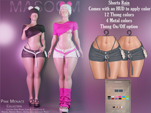 [[ Masoom ]] Pink Menace Shorts - Rain