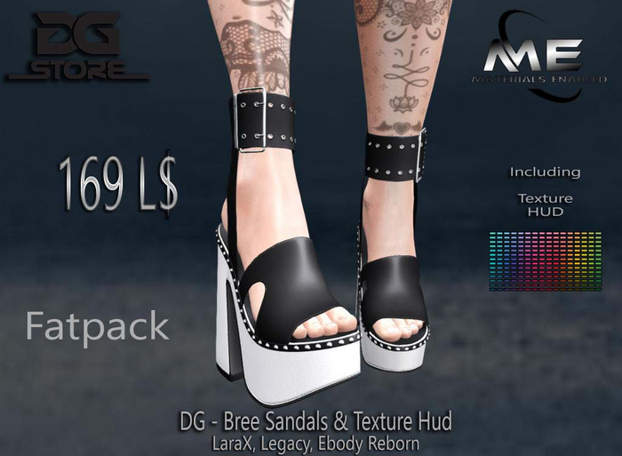 DG - Bree Sandals & Texture Hud - Unpacker