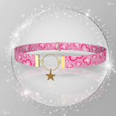 Pink Valentines Star Collar Choker