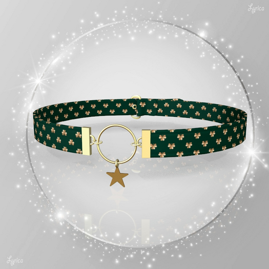 St Patricks Gold Star Collar Choker