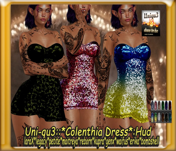 Uni-qu3::*Colenthia Dress*:Hud: 