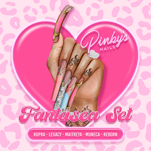 !! Pinky's Nails !! Fantasea Set ' Square