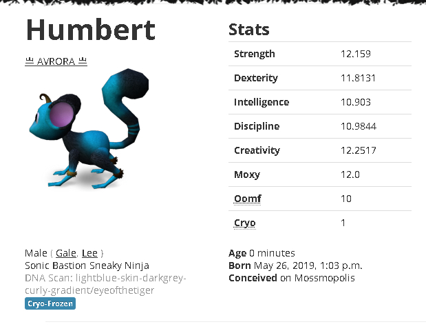 Mossm Cryo Pod - Humbert
