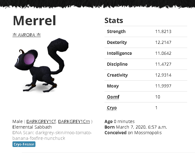 Mossm Cryo Pod - Merrel