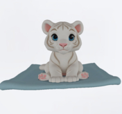 White tiger cub crate