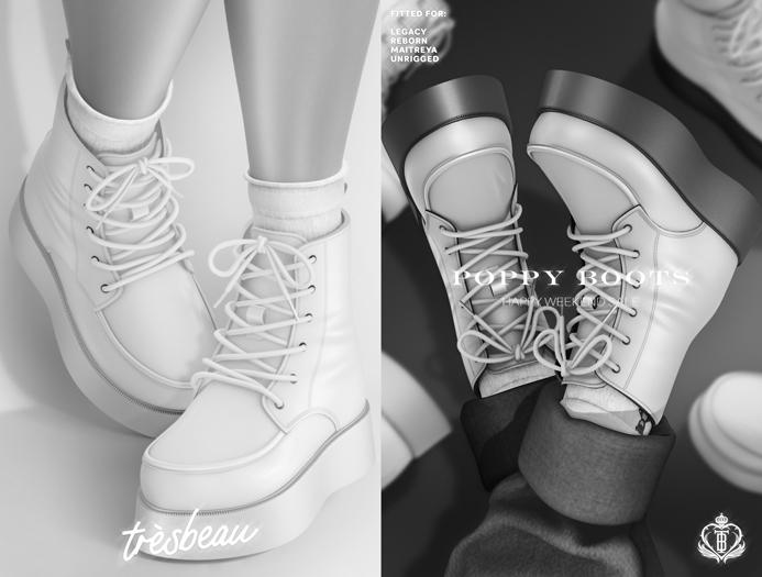 tres beau. poppy boots (demo)
