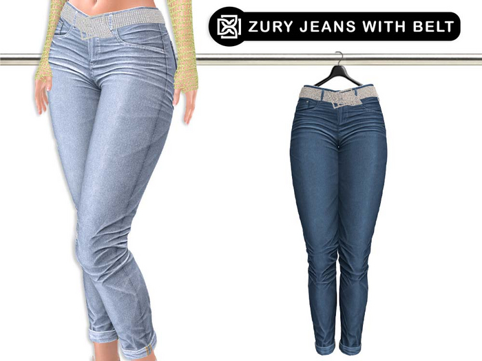 Addams // Zury Jeans with Belt // N*14
