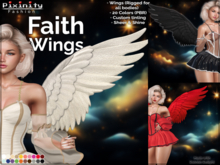Pixinity - Faith Wings - ALL- PBR Shine Rigged Wings - 20 Colors - incl. Sheer