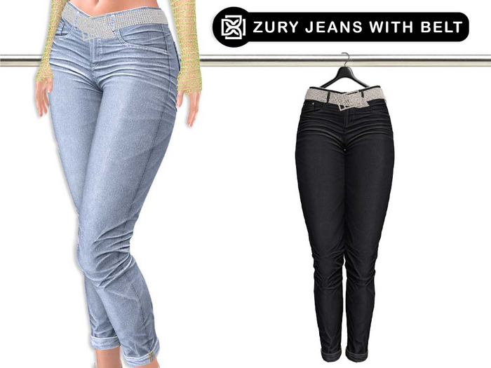 Addams // Zury Jeans with Belt // N*18