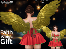 Pixinity - Faith Wings (GOLD Edition) - PBR Ethereal Angel Rigged Wings - GIFT