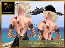 VR* TATTOO*ROSES & THORNS*