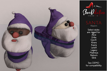 Santa Slippers Women Purple