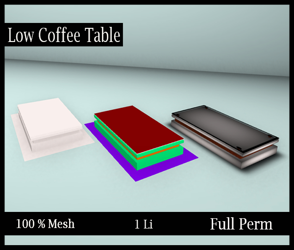 [BB] Mesh- Full Perm- Low Coffee Table