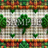 [ Knitted St Patricks Day Seamless 01 ] D