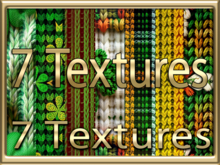[ Knitted St Patricks Day Seamless 01 ] 7 Textures