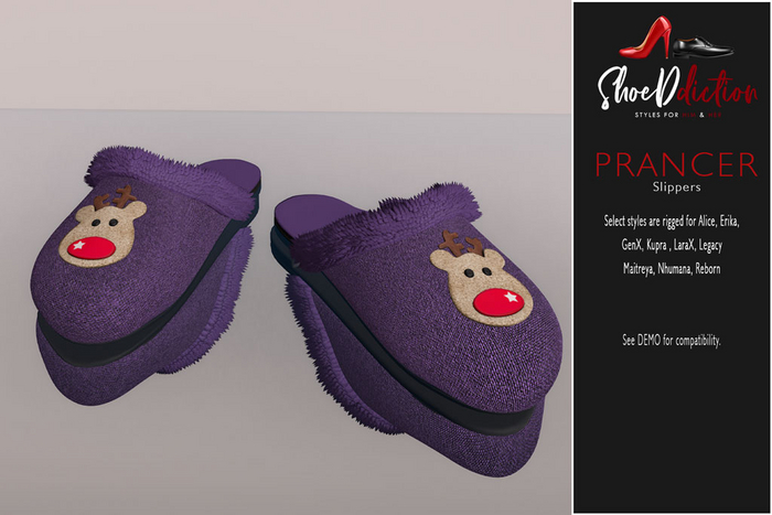 Prancer Slippers Purple