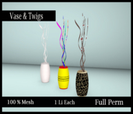 [BB] Mesh- Full Perm- Vase & Twigs