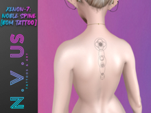 [N.V.US]:: xenon-7: noble spine:: [back / spine tattoo][2k][bom]bakes on mesh]
