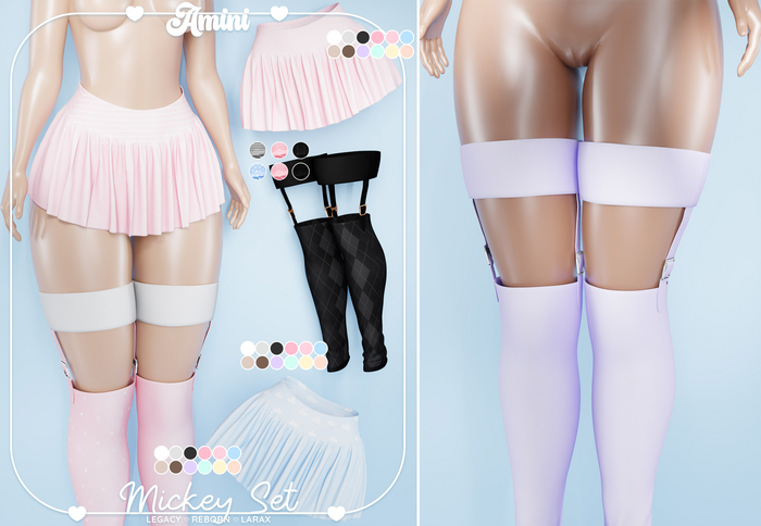 Amini - Mickey Stocking [Light Purple]