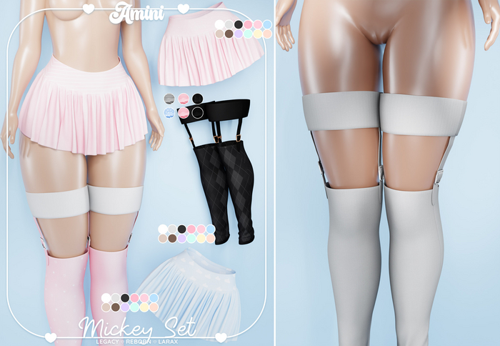 Amini - Mickey Stocking [Grey]