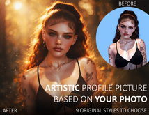 APOLLEMIS 2K Custom Artistic Profile Picture Based on Your Photo