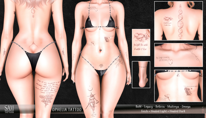 [SAM TATTOOS] OPHELIA TATTOO