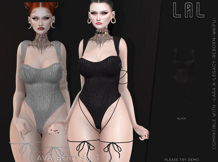 -LAL-Ava  Bodysuit  [ BLACK ]