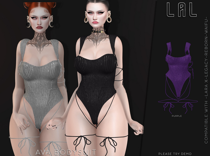 -LAL-Ava  Bodysuit  [ PUPRLE ]