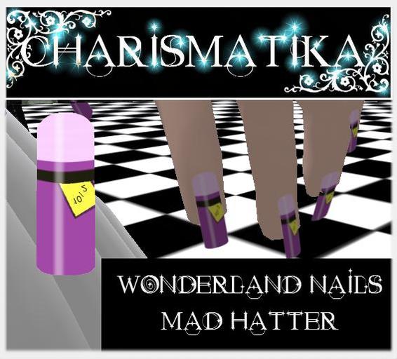*Charismatika* Wonderland Nails -Mad Hatter