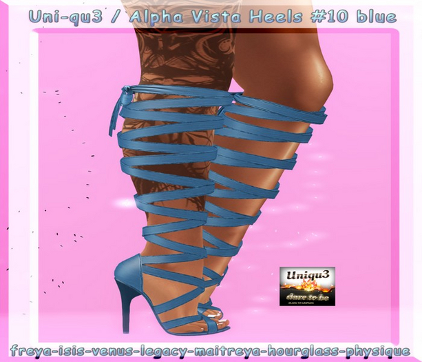 Uni-qu3 / Alpha Vista Heels #10 blue 