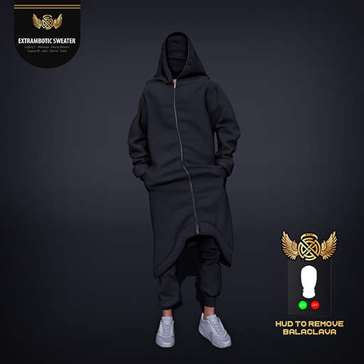 Extrambotic Sweater-Black-SALE