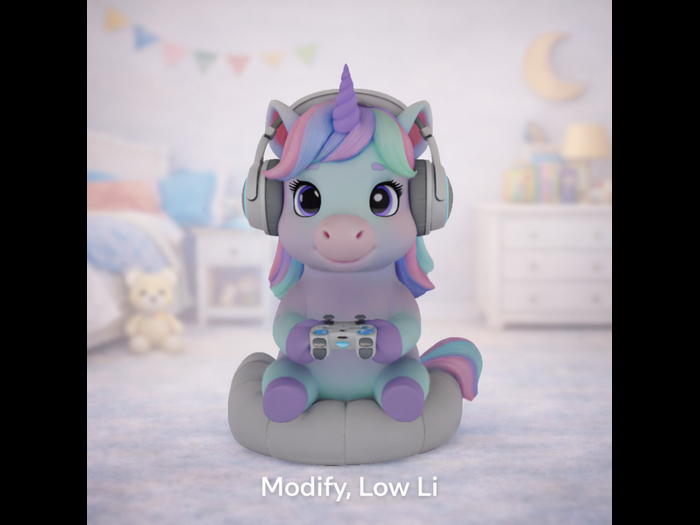 Gamer unicorn crate