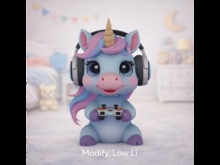 Baby Unicorn gamer crate
